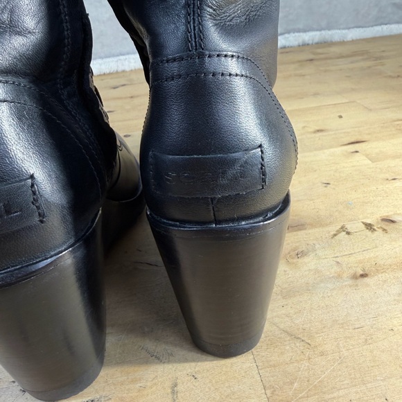 Sorel Black Wedge Lace-Up Boots - Picture 5 of 16